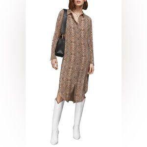 Anine Bing Python Shirt Dress